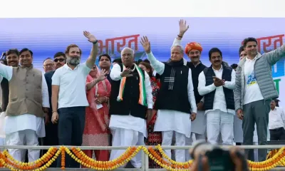 bharat jodo yatra   सर्किट हाउस में राहुल गांधी ने की बैठक  सरकार को दिया धन्यवाद