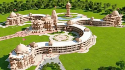 दुनिया का एकमात्र ओम् आकार के शिव मंदिर का उद्घाटन आज  25 हजार लोगों को किया आमंत्रण