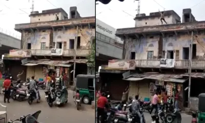 mp के युवक ने ब्यावर में धर्मशाला की छत से लगाई छलांग  सुसाइड का वीडियो आया सामने