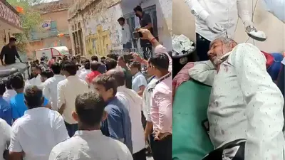 नागौर में मिर्धा बेनीवाल समर्थक उलझे   तेजपाल मिर्धा का सिर फूटा  चूरू में स्टूल फेंककर बूथ एजेंट पर हमला