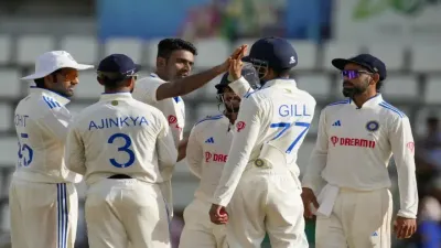 ind vs wi   भारत ने वेस्टइंडीज को पारी और 141 रनों से हराया  अश्विन ने चटकाए 12 विकेट