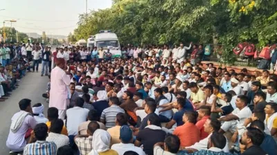 राजस्थान में 3 दिन से थमे एंबुलेंस के पहिए  पहले दौर की वार्ता विफल  वापस लौटा आंदोलनकारियों का डेलीगेशन