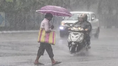 monsoon   राजस्थान में मानसून की एंट्री  15 जिलों में हुई बारिश  अब 8 जिलों में भारी बारिश के आशंका