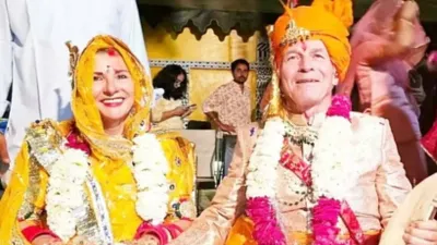 unique marriage of rajasthan   फ्रांसीसी जोड़े ने जोधपुर में दोबारा रचाई शादी  बताई ये वजह