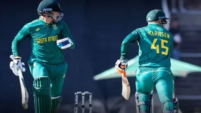 sa vs aus wc 2023 semi final   साउथ अफ्रीका ने ऑस्ट्रेलिया को दिया 213 रनो का टारगेट  मिलर ने ठोका शतक