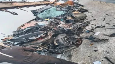 बीकानेर में दर्दनाक हादसा  तेज रफ्तार स्कोर्पियो आगे चल रहे ट्रक में घुसी  हादसे में 5 लोगों की मौत
