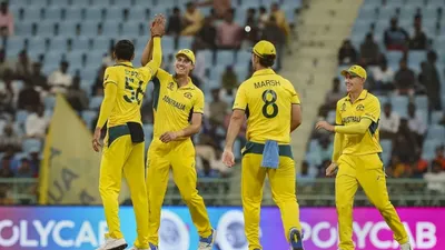 icc world cup  ऑस्ट्रेलिया को मिली विश्वकप में पहली जीत  श्रीलंका को 5 विकेट से हराया  