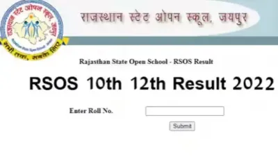 राजस्थान स्टेट ओपन स्कूल का रिजल्ट  10वीं में 68 23 और 12वीं में 49 39  रहा परिणाम