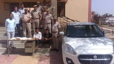 झालावाड़ पुलिस की बड़ी कार्रवाई  10 लाख रुपए की अफीम के साथ दो तस्कर गिरफ्तार