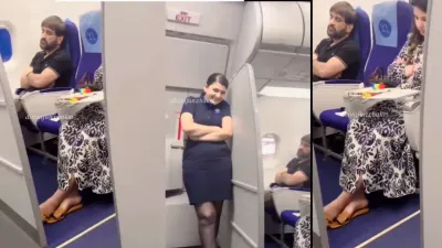 फ्लाइट में सोते हुए एमएस धोनी का वीडियो हुआ वायरल  एयर होस्टेस ने लुटाया प्यार  देखें video