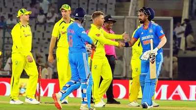 ind vs aus  भारत की ऑस्ट्रेलिया पर विजयश्री  99 रन से हराया  बल्लेबाजों के बाद गेजबाजों ने भी दिखाया कमाल