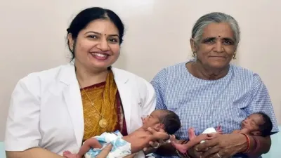 58 साल की उम्र में मां बनने का सपना हुआ पूरा  महिला ने जुड़वा बच्चों को दिया जन्म