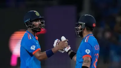 ind vs aus world cup 2023  virat kohli ने छोड़ा सचिन पोंटिंग को पीछे  भारत ऑस्ट्रेलिया मैच में बने कई रिकॉर्ड