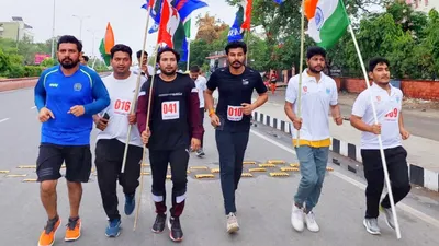 राहुल के बर्थडे पर nsui कार्यकर्ताओं की मैराथन  युवा कांग्रेस ने ताजा की भारत जोड़ो यात्रा की यादें