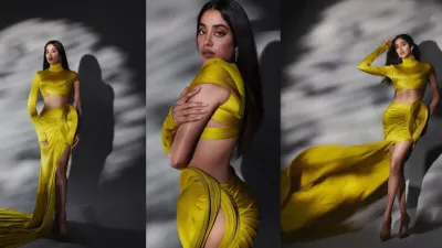 फैशन के चलते oops मोमेंट का शिकार हुई janhvi kapoor  बाल बाल बची एक्ट्रेस