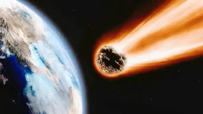 विस्फोट के बाद अंतरिक्ष में हलचल  धरती की ओर बढ़ा विशाल धूमकेतु