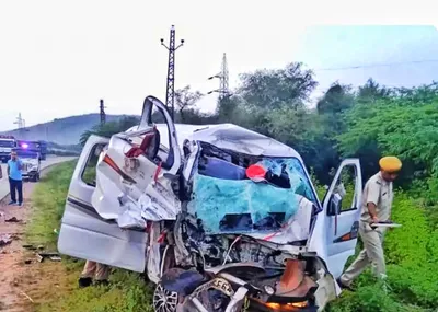 accident news  खाटूश्यामजी के दर्शन करने जा रहे 6 श्रद्धालुओं की सड़क हादसे में दर्दनाक मौत  3 गंभीर घायल