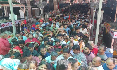 कैलादेवी का लक्खी मेला परवान चढ़ा  नवरात्रि के पहले दिन 6 लाख श्रद्धालुओं ने माता के दर पर मत्था टेक मांगी मन्नत