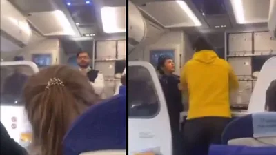 indigo फ्लाइट में यात्री ने पायलट को मारा थप्पड़  बोला  चलाना है तो चला   नहीं तो गेट खोल दे  video viral