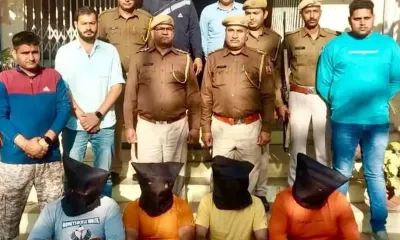 ज्वेलरी शॉप से 2 करोड़ रुपए की लूट का 72 घंटों में पर्दाफाश  4 गिरफ्तार