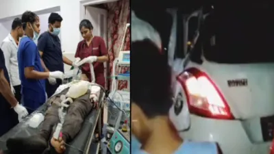 udaipur road accident   तेज रफ्तार कार ने बाइक को मारी टक्कर  हादसे में चाचा भतीजा सहित 3 की मौत