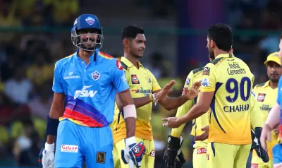 csk vs dc   दिल्ली को हराकर प्लेऑफ में पहुंची चेन्नई सुपरकिंग्स  कॉन्वे और गायकवाड़ ने जड़ी फिफ्टी