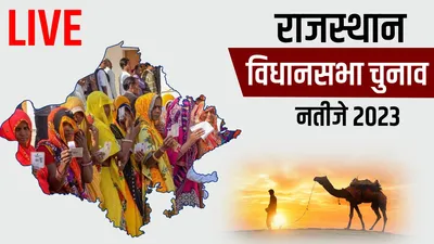 rajasthan assembly election 2023 result  राजस्थान में रिवाज कायम  बहुमत की ओर बीजेपी  कांग्रेस को 70 पर बढ़त