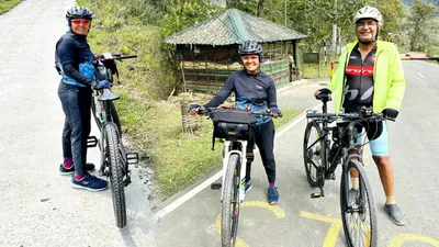 58 वर्षीय रेणु सिंघी की साइकिलिंग के आगे नतमस्तक हुई मियाओ विजयनगर की दुर्गम राहें  340 किमी का सफर किया तय