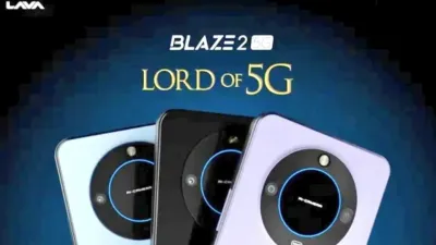lava blaze 2 5g  लावा ने लॉन्च 12gb वाल धांसू स्मार्टफोन  कीमत सिर्फ 9999 रुपए