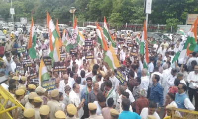 मणिपुर हिंसा पर विपक्ष का केंद्र पर हल्ला बोल  जयपुर में कांग्रेस का पैदल मार्च  pm की चुप्पी पर उठे सवाल
