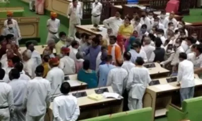 rajasthan vidhansabha session   विधानसभा में लंपी पर गूंज  सदन के बाहर भाजपा का हंगामा