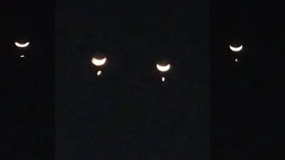नवरात्र के तीसरे दिन आसमान में दिखा अद्भुत नजारा  लोग बोले ये तो मां चंद्रघंटा का चमत्कार हैं  