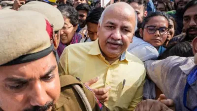 manish sisodia arrested   सिसोदिया की आज राउज एवेन्यू कोर्ट में पेशी  संजय सिंह समेत हिरासत में लिए 36 आप नेता रिहा