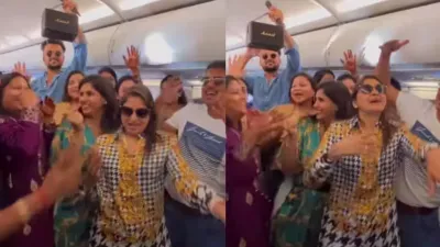 फ्लाइट में बजा sapna chaudhary का गाना  37 हजार फीट ऊपर यात्रियों ने फिर जो किया     वीडियो वायरल
