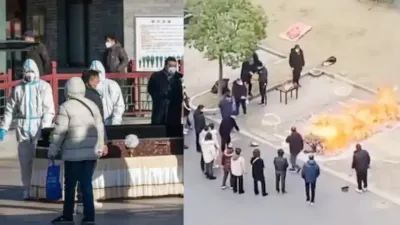 चीन  गली कूचे में अंतिम संस्कार कर रहे लोग  कोरोना से मचा कोहराम