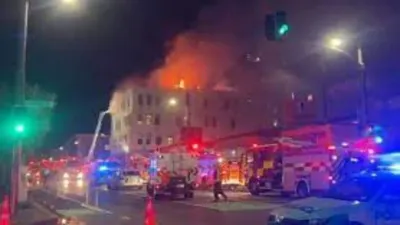 वेलिंगटन में 4 मंजिला हॉस्टल में लगी आग  10 लोगों की मौत 